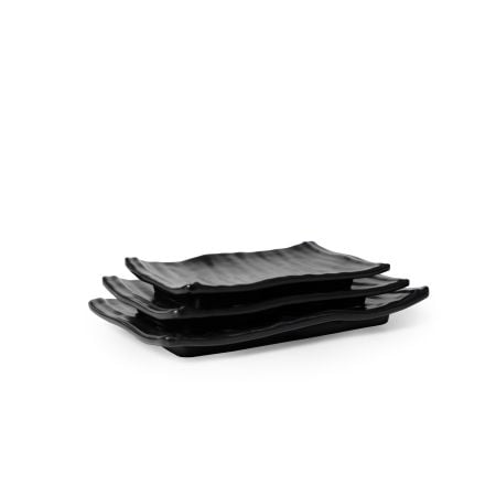 Dĩa Melamine DCN Đen Nhám Fataco - 3 Size