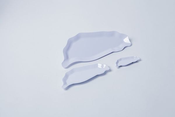 Dĩa Melamine DL Màu Trắng - 3 Size