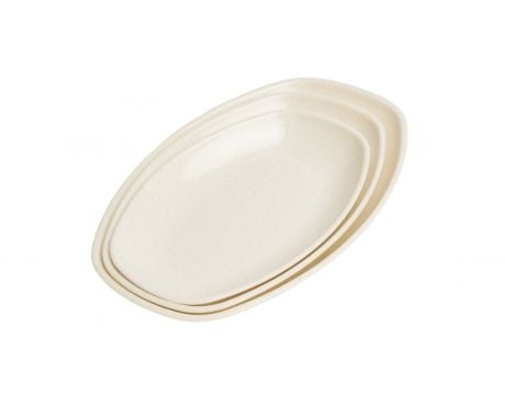 Dĩa Melamine Oval Sâu Vân Đá - 5 Size