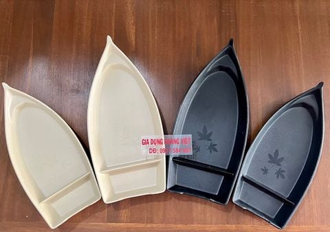 Dĩa Melamine Hình Chiếc Thuyền VCP - 2 Size