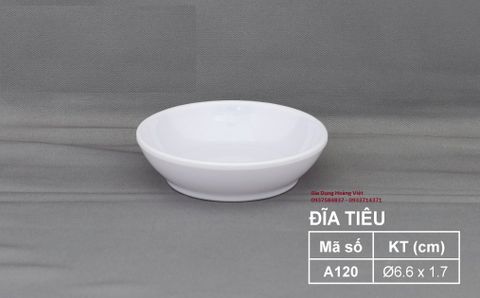 Dĩa Muối Tiêu Melamine A120 VCP Vinh Cơ - 6,6 x 1,7cm