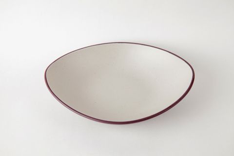 Dĩa Oval Bầu Nhám Hai Lớp