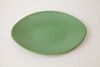 Dĩa Melamine Oval Cạn Nhám Xanh Lá - 3 Size