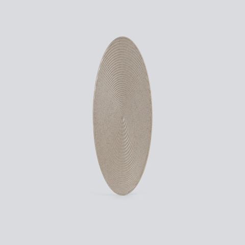 Dĩa Oval Gân Light Brown