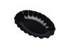 Dĩa Melamine Oval Lượn Sóng Màu Đen Fataco - 3 Size