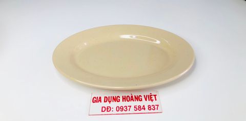 Dĩa Melamine Oval Nâu Đá VCP DXT10 -25,5 x 20 x 2,1cm