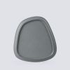 Dĩa Oval Nhám Granite Dark Grey