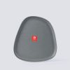 Dĩa Oval Nhám Granite Dark Grey