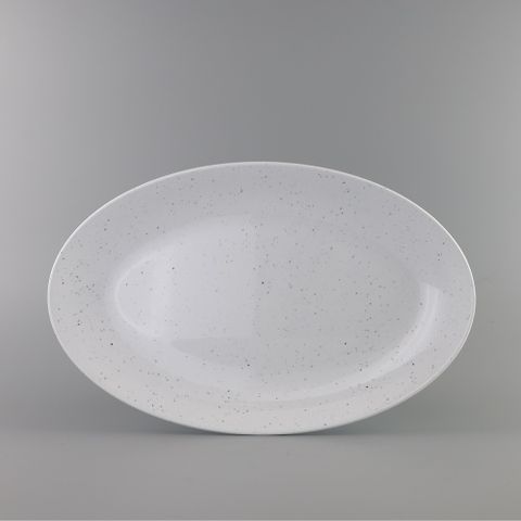 Dĩa Melamine Oval Pearl Stone Superware - 6 Size