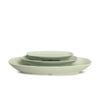 Dĩa Melamine Oval Sâu Cát Xanh - 5 Size
