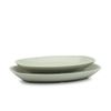 Dĩa Melamine Oval Sâu Cát Xanh - 5 Size