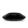 Dĩa Melamine Oval Sâu Màu Đen Fataco - 5 Size