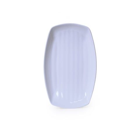 Dĩa Melamine Oval Sâu Meca Màu Trắng - 3 Size