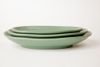 Dĩa Melamine Oval Sâu Nhám Xanh Lá - 3 Size