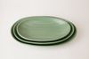 Dĩa Melamine Oval Sâu Nhám Xanh Lá - 3 Size