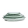 Dĩa Melamine Oval Sâu Vân Đá Ngọc - 5 Size