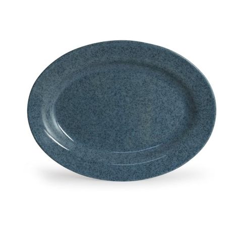 Dĩa Melamine Oval Vân Đá Xanh Fataco - 3 Size