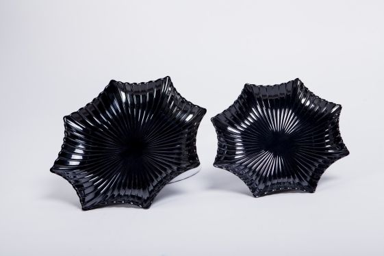 Dĩa Melamine Sao Bát Giác Màu Đen Fataco - 4 Size