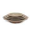 Dĩa Melamine Sâu 9 Cạnh Màu Nâu Fataco - 4 Size
