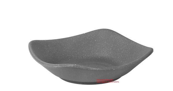 Dĩa Melamine Sâu Nhám Granite Dark Grey Superware - 2 Size