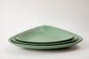 Dĩa Melamine Tam Giác Nhám Xanh Lá - 3 Size