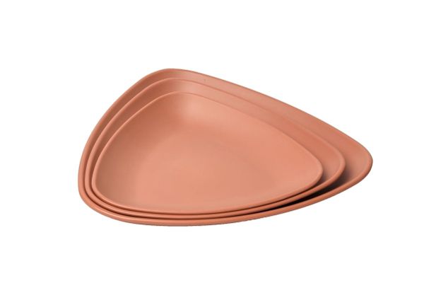 Dĩa Melamine Tam Giác Nhám Ngói Fataco - 3 Size