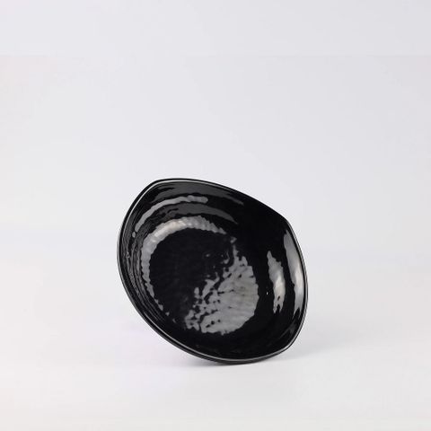 Dĩa Melamine Tròn Cạnh Vuông Màu Đen Superware - Nhiều Size