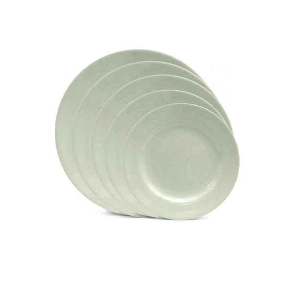 Dĩa Melamine Tròn Cát Xanh - 5 Size