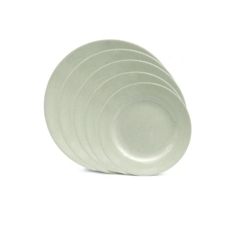 Dĩa Melamine Tròn Cát Xanh - 5 Size