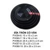 Dĩa Melamine Tròn Có Vân Màu Đen Superware - 5 Size