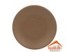 Dĩa Tròn Nhám Có Vân Clay Dark Brown