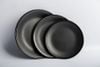 Dĩa Melamine Tròn DA 09N Đen Nhám Fataco - 23,5 x 2,8cm