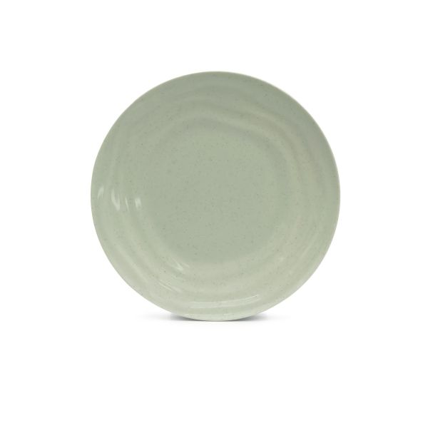 Dĩa Melamine Tròn Gân Cát Xanh - 3 Size