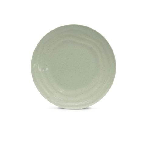 Dĩa Melamine Tròn Gân Cát Xanh - 3 Size
