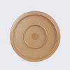 Dĩa Tròn Gân Clay Dark Brown