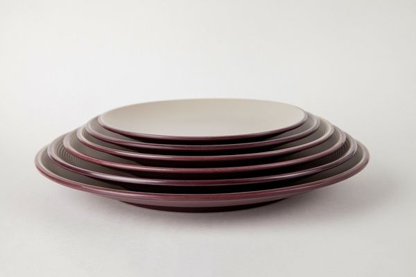 Dĩa Tròn Nhám Hai Lớp