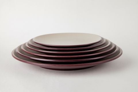 Dĩa Tròn Nhám Hai Lớp