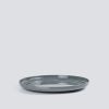 Dĩa Tròn Viền Granite Dark Grey