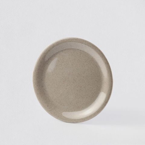 Dĩa Tròn Viền Light Brown