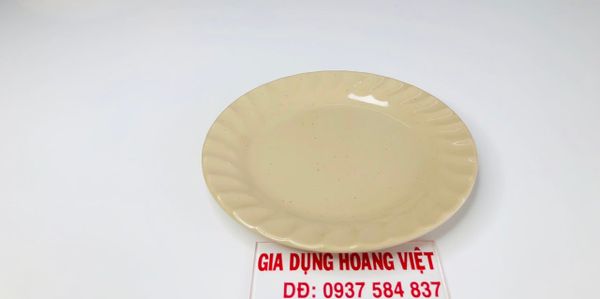 Dĩa Melamine Cạn Xoắn 7 A607 Nâu Đá VCP - 17,7 x 1,5 x 17,7cm