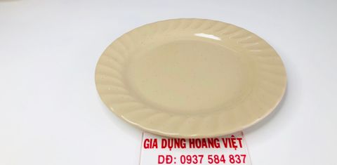 Dĩa Melamine Cạn Xoắn 9 A609 Nâu Đá VCP - 23 x 1,7 x 23cm