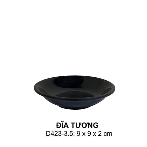 Chén Chấm Melamine D423 Màu Đen Superware - 9 x 9 x 2cm