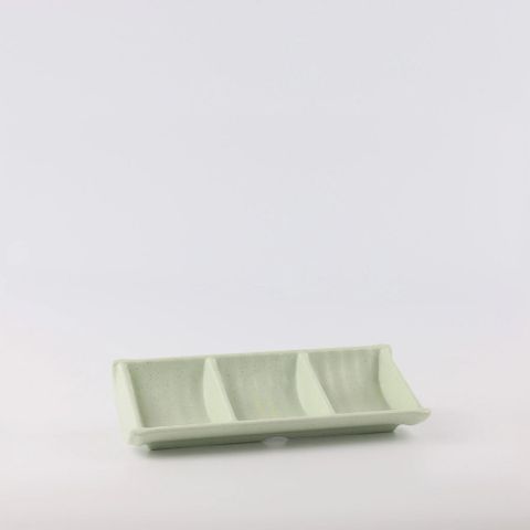 Chén Chấm Melamine 3 Ngăn DV036-7,5 GreenStone Superware - 18,5 x 2,7 x 8,4cm