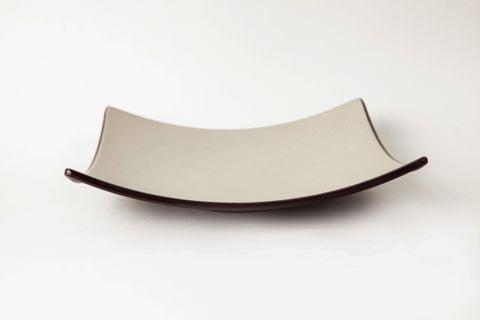 Dĩa Vuông Cong Nhám Hai Lớp