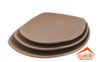 Dĩa Vuông Cạnh Tròn Clay Dark Brown