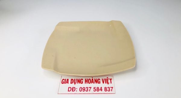 Dĩa Melamine Vuông VCP A6708 Nâu Đá - 20,3 x 2,3 x 20,3cm