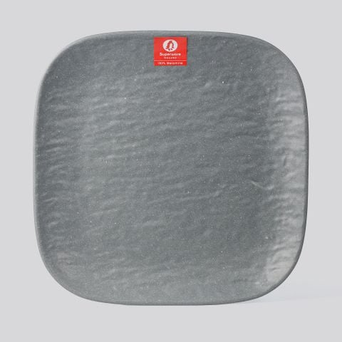 Dĩa Vuông Nhám Granite Dark Grey