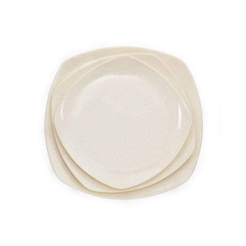 Dĩa Vuông Ảo Màu Vân Đá