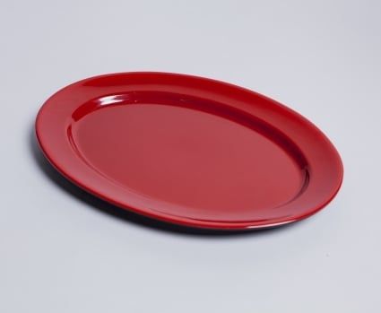 Dĩa Oval Trung melamine 2 lớp HX117