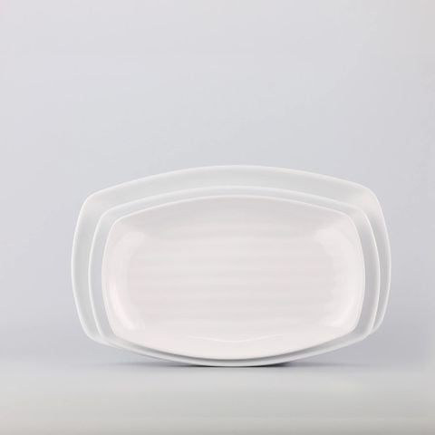 Dĩa Xuồng Màu Trắng Superware Thái Lan